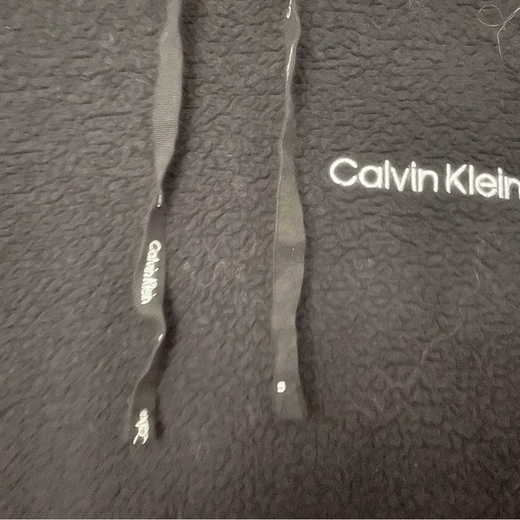 Calvin Klein fuzzy hooded sweatshirt - Picture 2 of 6